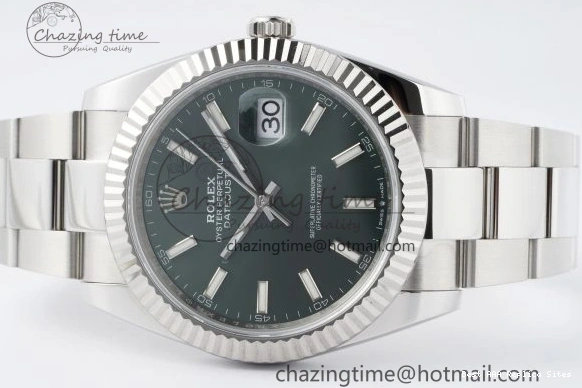 AAA Replica Watches Oyster 1:1 Packable 904L Bracelet 41 Stick 2154 DateJust NTF on Edition Steel Best 126334 VR Dial Green 1229